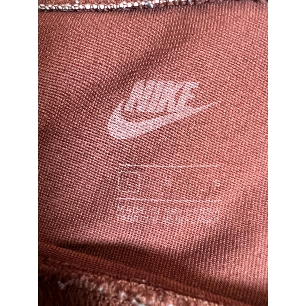 Nike Shorts Womens Large Brown Biker Athletic Yoga Running Stretch Jersey - Picture 3 of 9